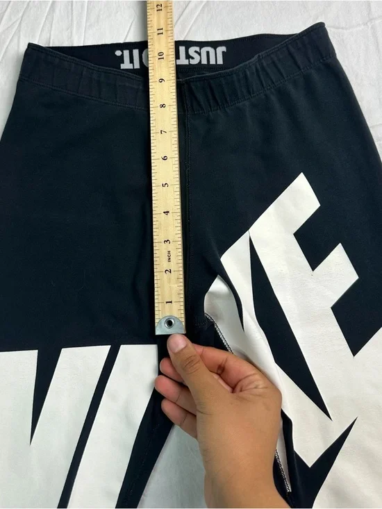 🖤 Nike Just Do It Oversized Logo Black Leggings Size S 8867-14 🖤 - Picture 11 of 13